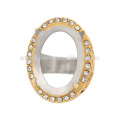 Nova chegada moda prata / ouro 316l homens de aço inoxidável anel, dedo indonésia anel sem pedra